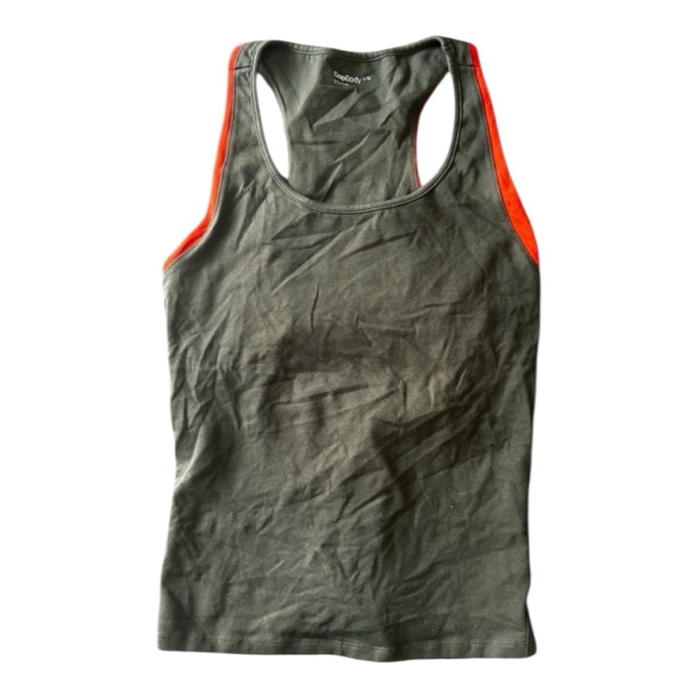 Gap Body Racerback Tank Top With Built In Bra.